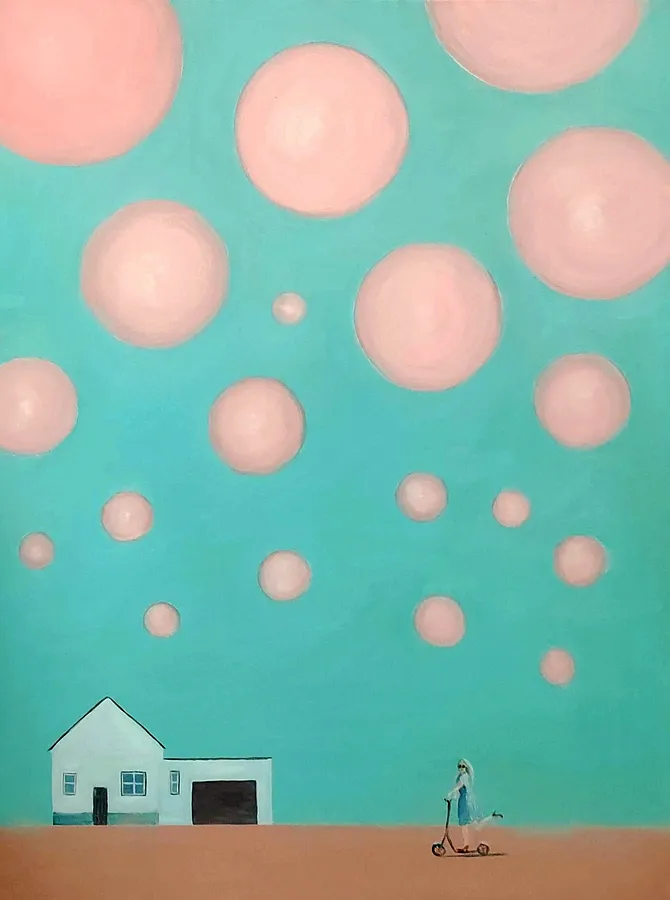 Image of Make this day bright by Nina Fedotova, size: 80 × 60 × 2 cm, made of Oil on canvas, Painting medium