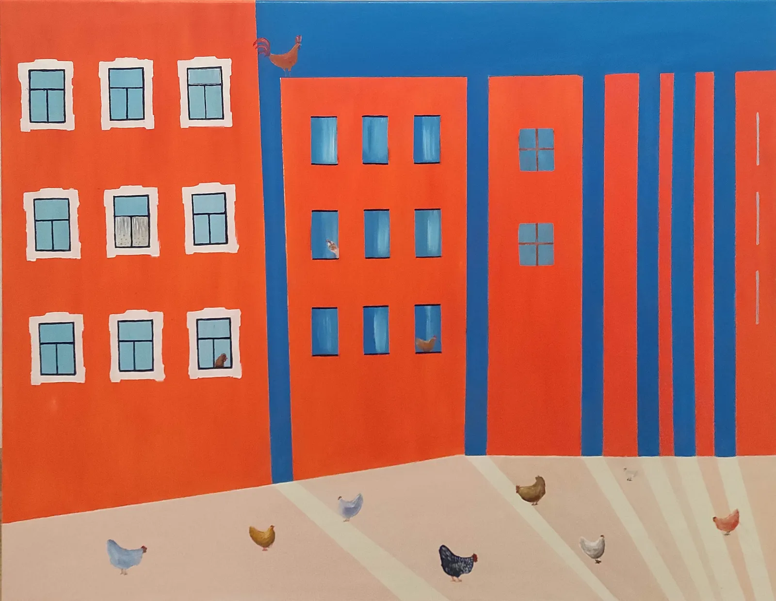 There are only chickens around (2024)